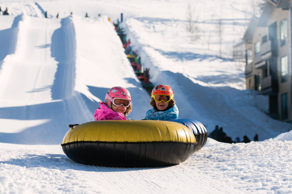 Snow Tubing kids mountain