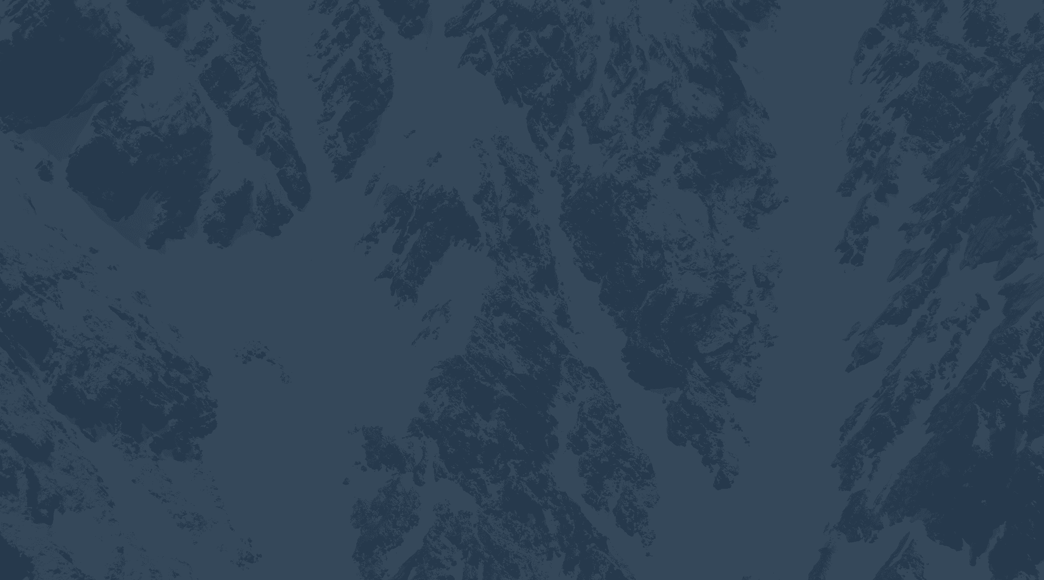 A blue graphic background of mountains.